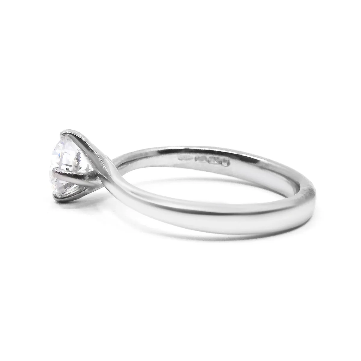 0.68ct Diamond Solitaire Ring | Pre-Loved | 18K White Gold
