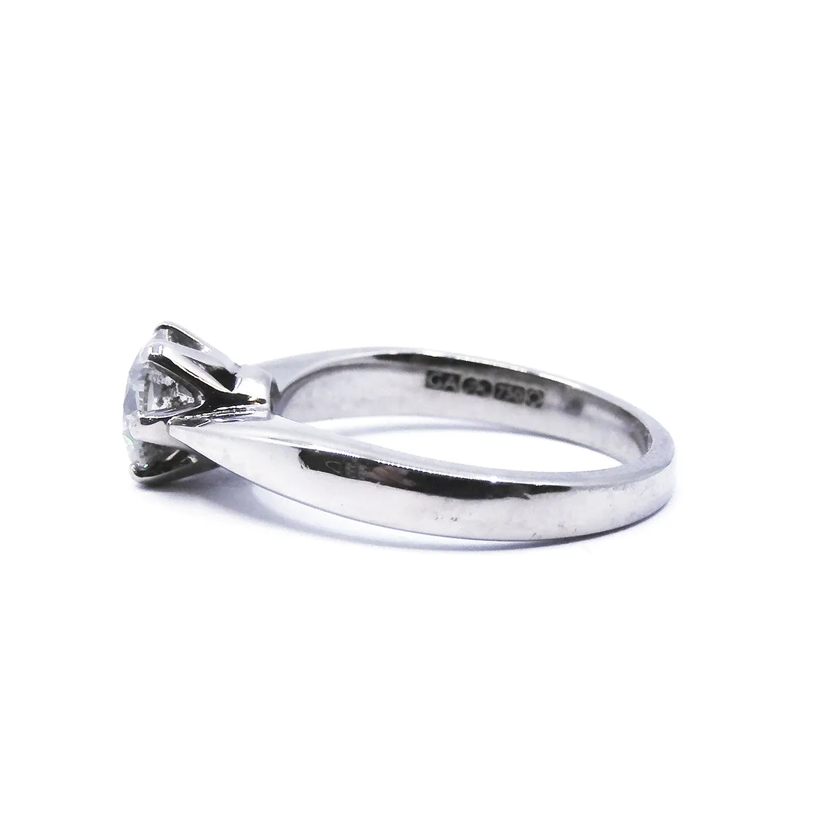 0.92ct Round Brilliant Diamond Solitaire Ring | Pre-Loved | 18K White Gold