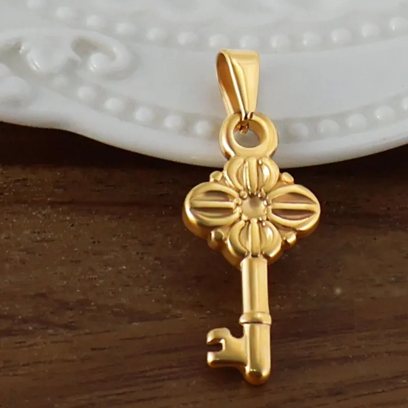 1 Piece 304 Stainless Steel 316 Stainless Steel  Cross Heart Shape Pendant