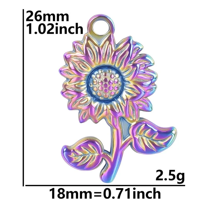 1 Piece 304 Stainless Steel Flower