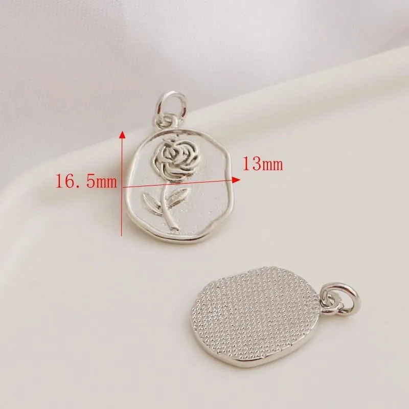 1 Piece Copper 14K Gold Plated Solid Color Pendant