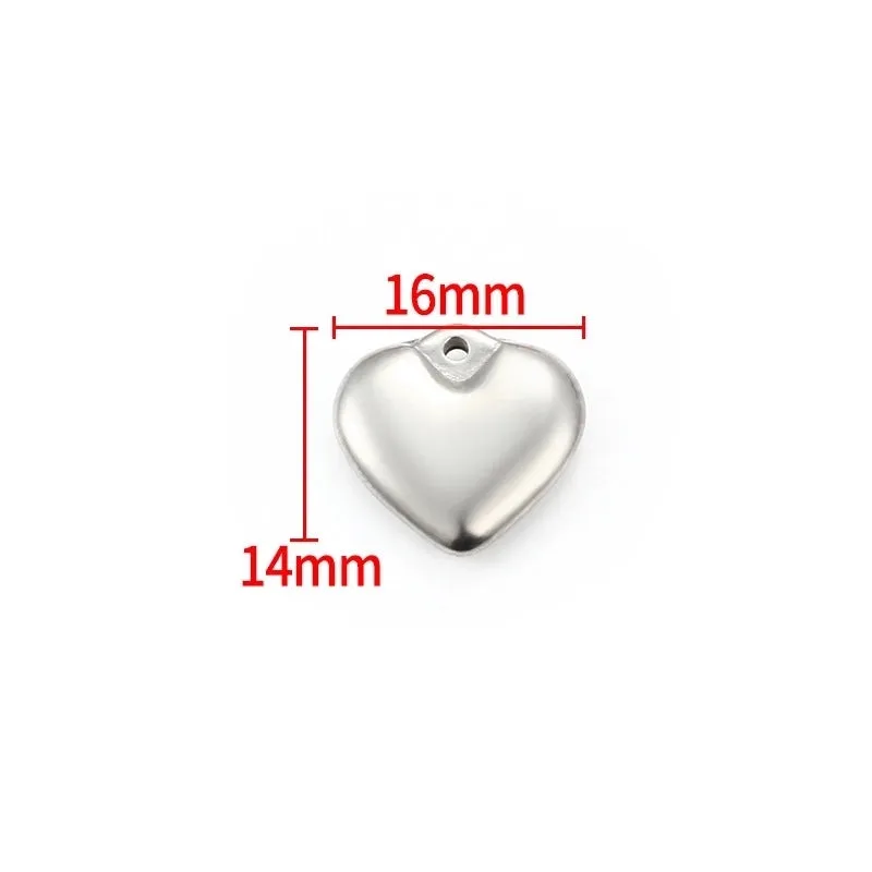 1 Piece Hole 1~1.9mm Stainless Steel Solid Color Beads