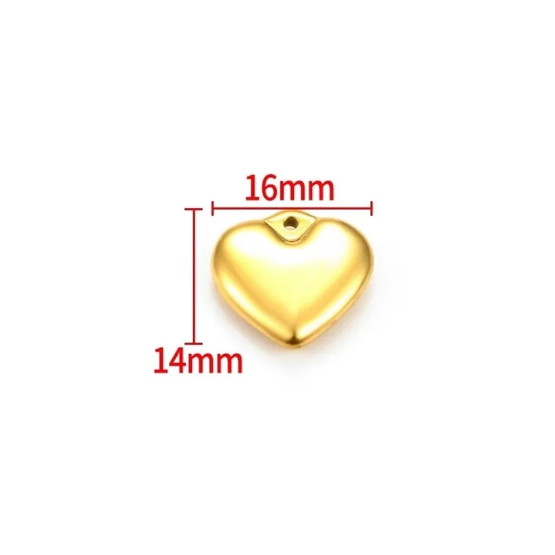 1 Piece Hole 1~1.9mm Stainless Steel Solid Color Beads