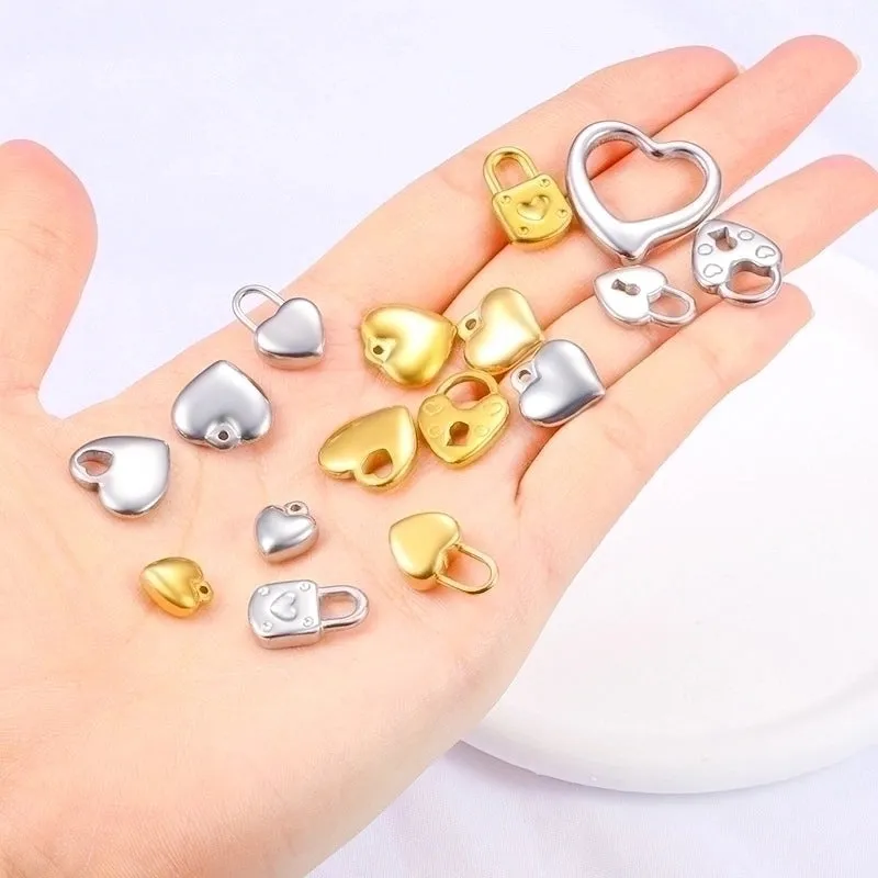 1 Piece Hole 1~1.9mm Stainless Steel Solid Color Beads