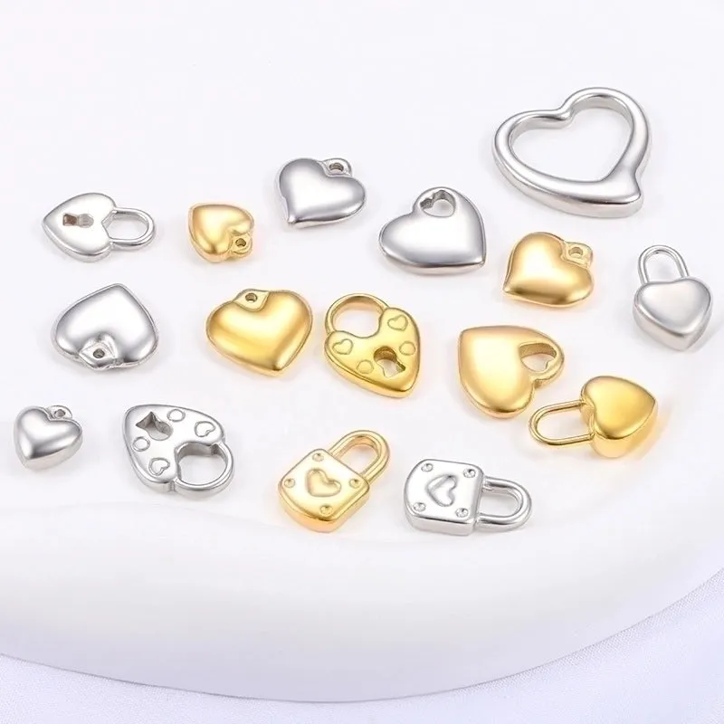 1 Piece Hole 1~1.9mm Stainless Steel Solid Color Beads