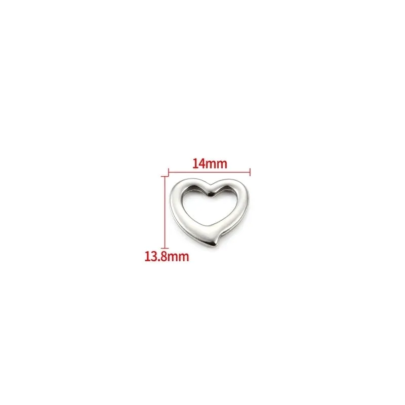 1 Piece Hole 1~1.9mm Stainless Steel Solid Color Beads