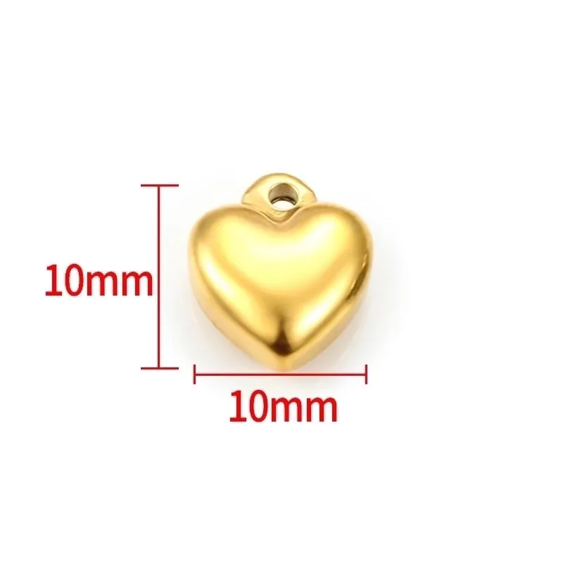 1 Piece Hole 1~1.9mm Stainless Steel Solid Color Beads