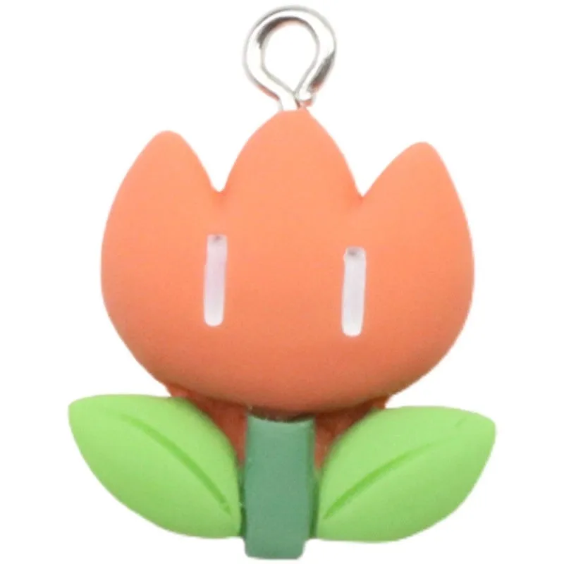 1 Piece Plastic Flower Pendant