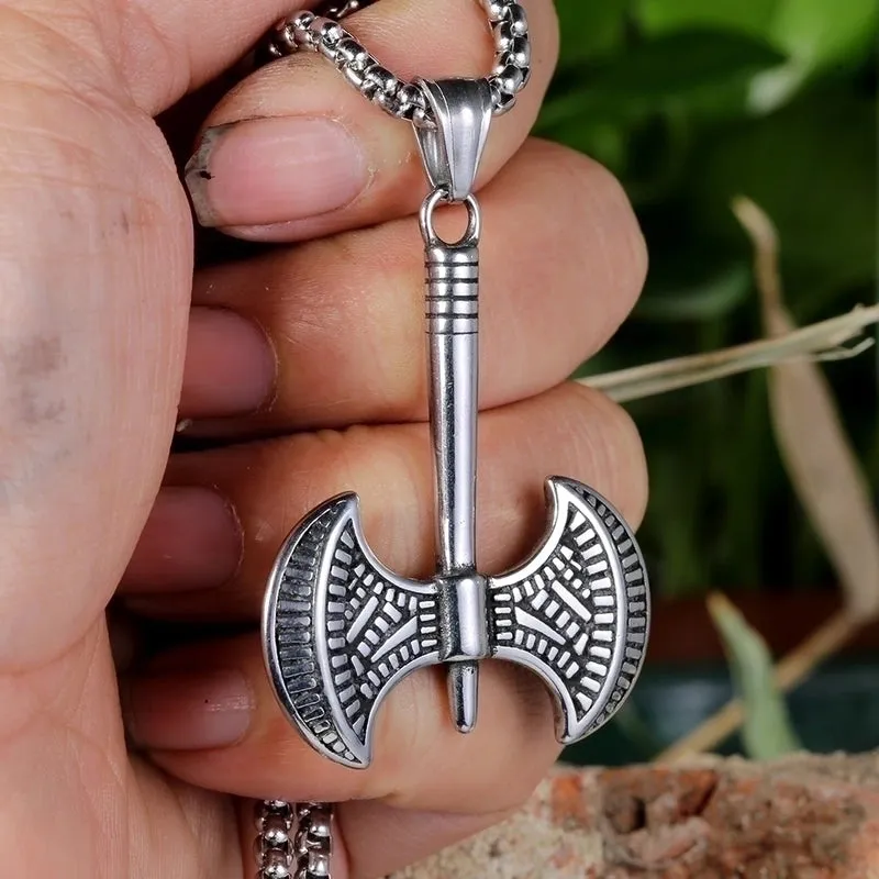 1 Piece Stainless Steel None None Axe Pendant