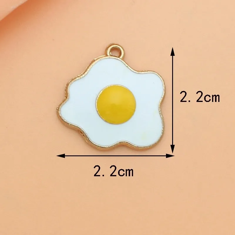 10 PCS/Package Alloy Color Block Pendant
