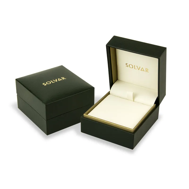 14K Gold Emerald Shamrock Earrings