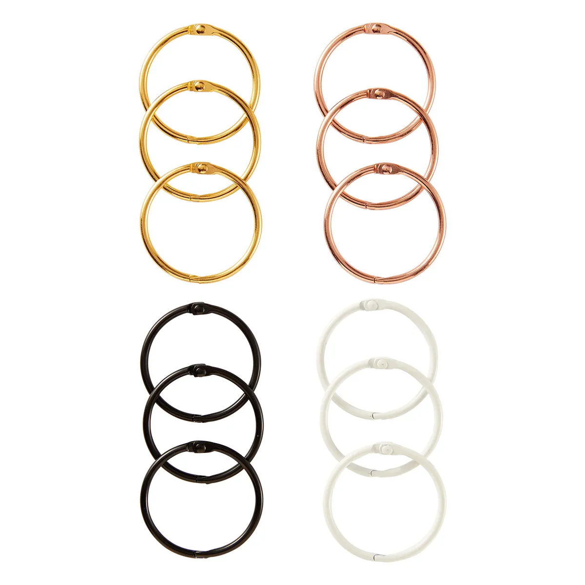 1.5" Book Rings - 12 pack