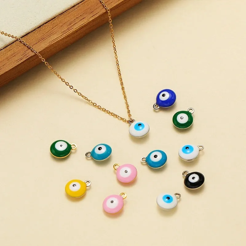 20 PCS/Package 304 Stainless Steel Devil's Eye Pendant