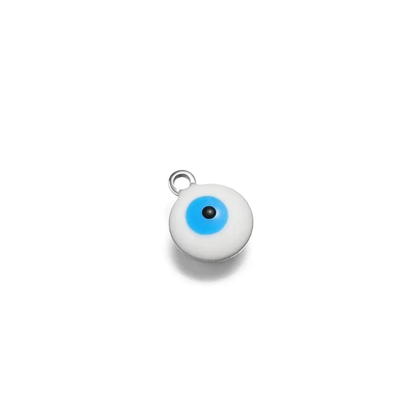 20 PCS/Package 304 Stainless Steel Devil's Eye Pendant