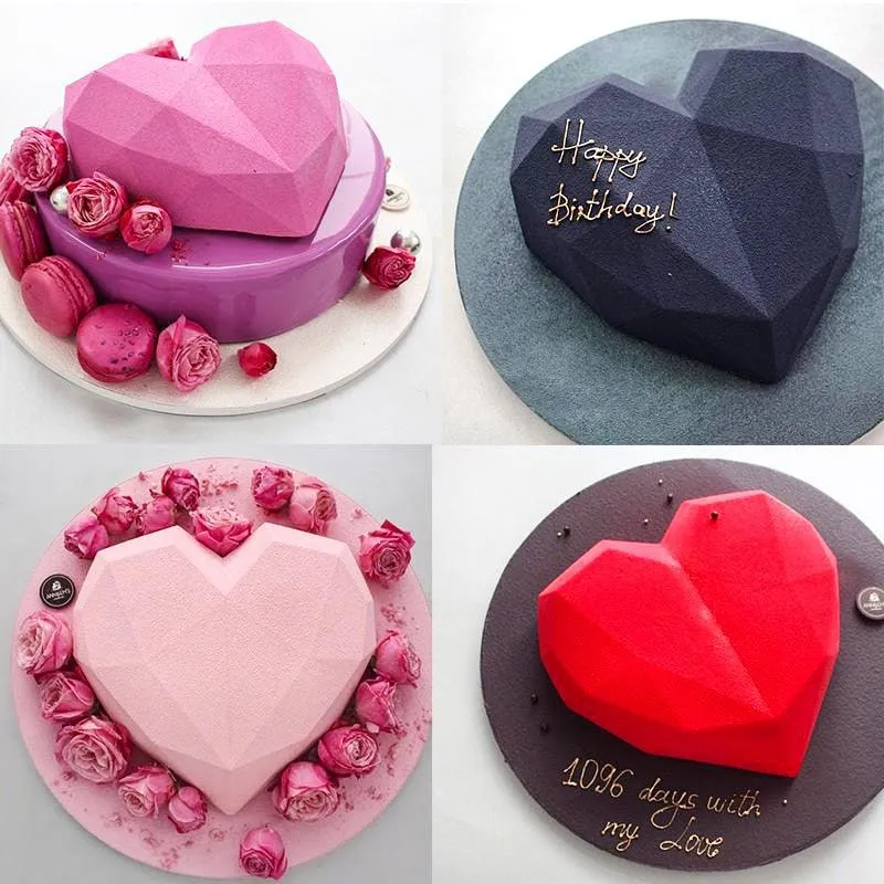 3D Heart Shaped Silicone Molds