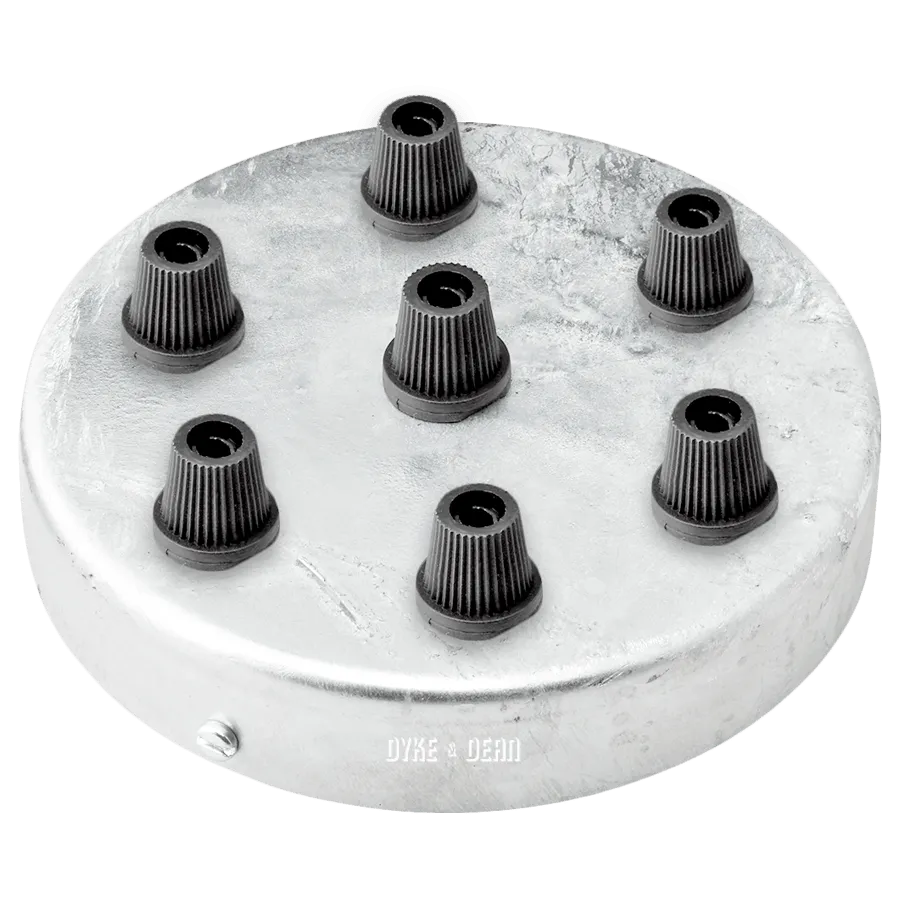 7 WAY GALVANIZED STEEL CEILING ROSE