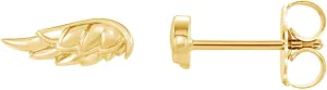 AFFY 14K Gold Plated 925 Sterling Silver Plain Minimalist dainty Stud Earrings Jewelry For Her Women Birthday Gift