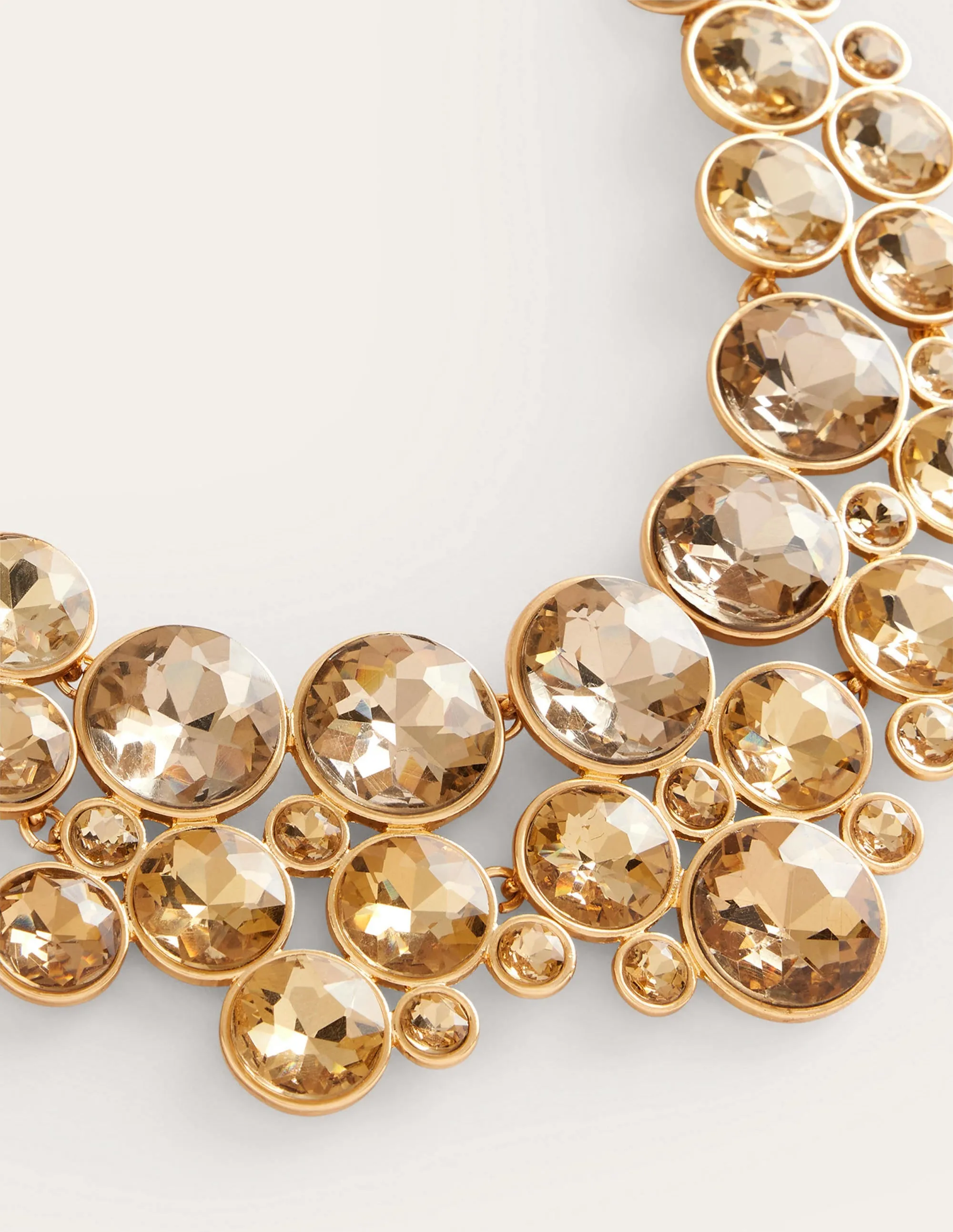 Andrea Jewel-Cluster Necklace-Gold