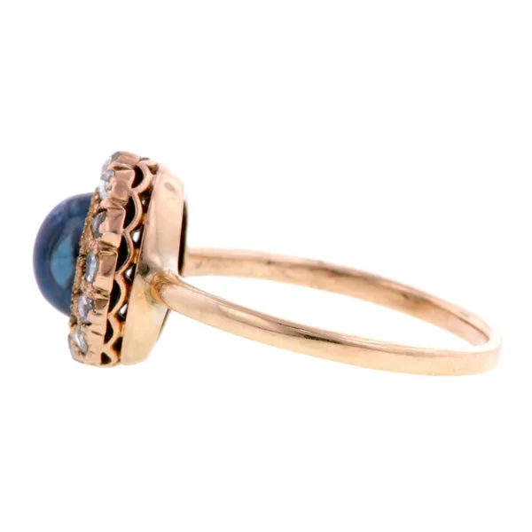 Antique Sapphire & Diamond Ring