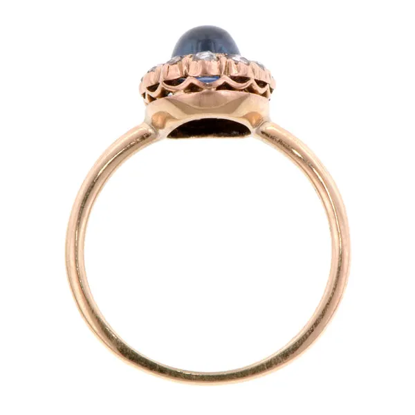 Antique Sapphire & Diamond Ring