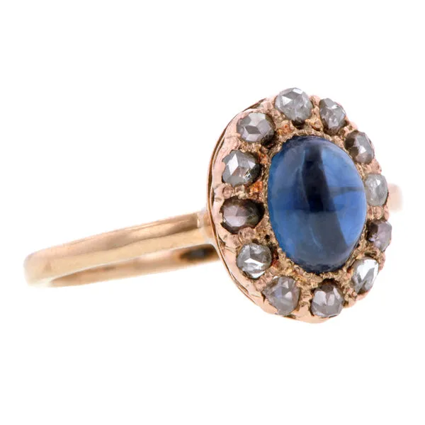 Antique Sapphire & Diamond Ring