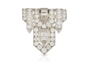 Art Deco 1930s 7.00 Carat Diamond Clip