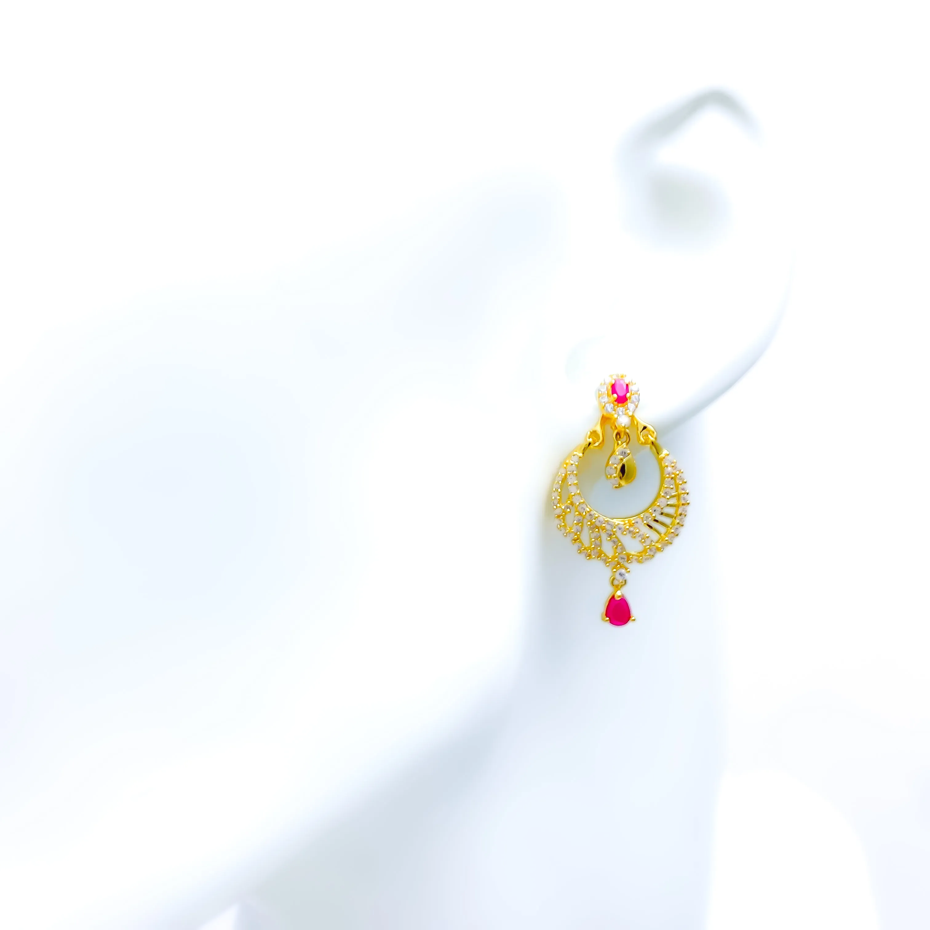 Asymmetrical Sparkling Earrings