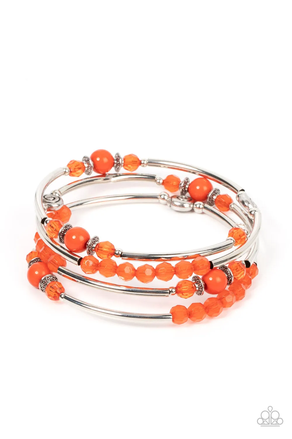 Bracelets Whimsically Whirly - Orange B055
