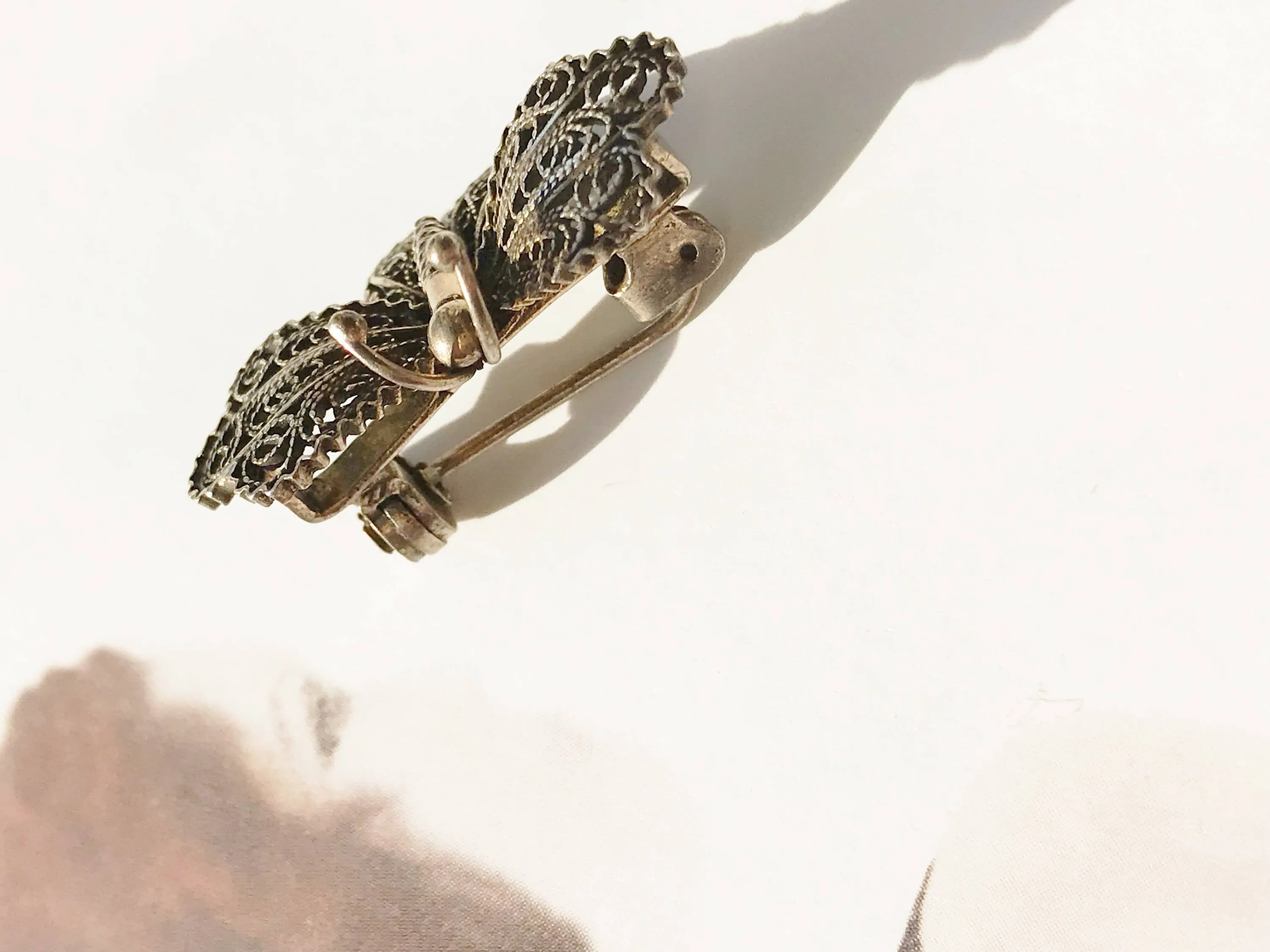 Cannetille Filigree Butterfly Pin