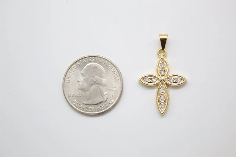 Christian Minimalist Cross Necklace Pendant