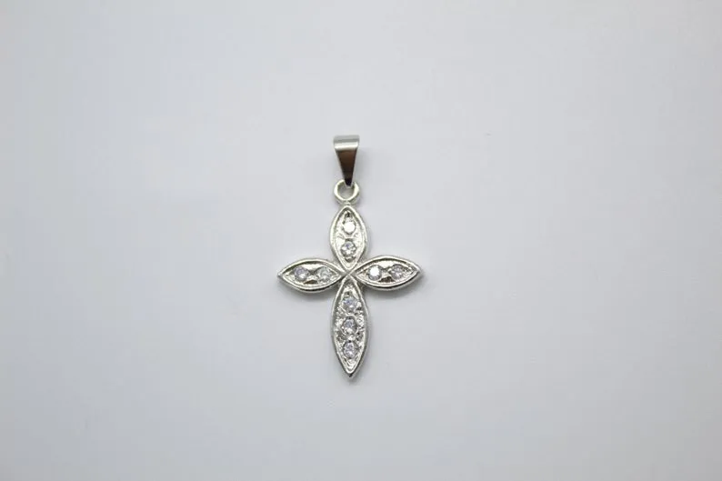 Christian Minimalist Cross Necklace Pendant