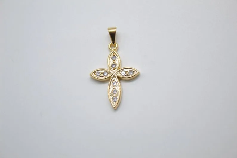 Christian Minimalist Cross Necklace Pendant
