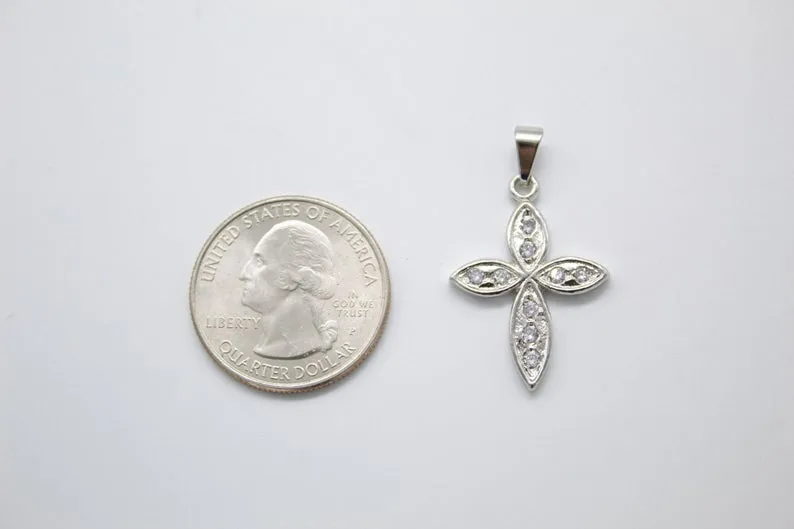 Christian Minimalist Cross Necklace Pendant