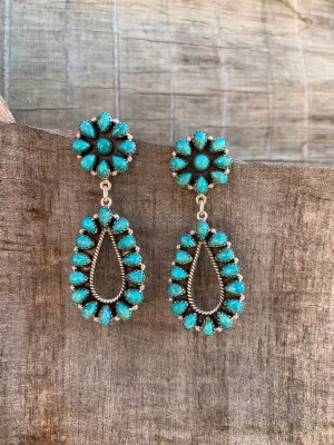 Cluster Turquoise Post earrings