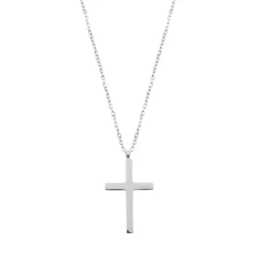 Cross Pendant Necklace Silver