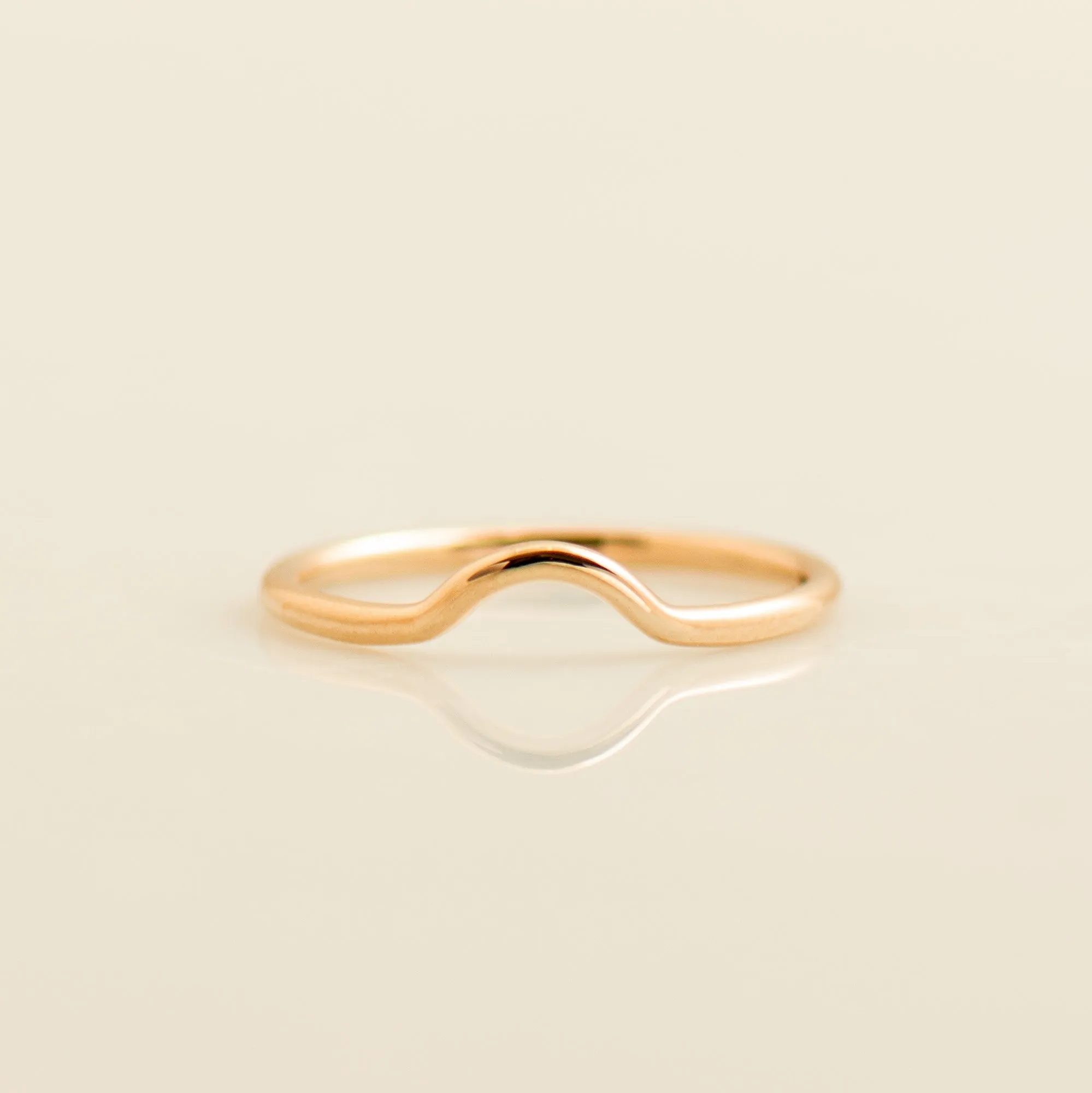 Curved Matching Plain Wedding Ring