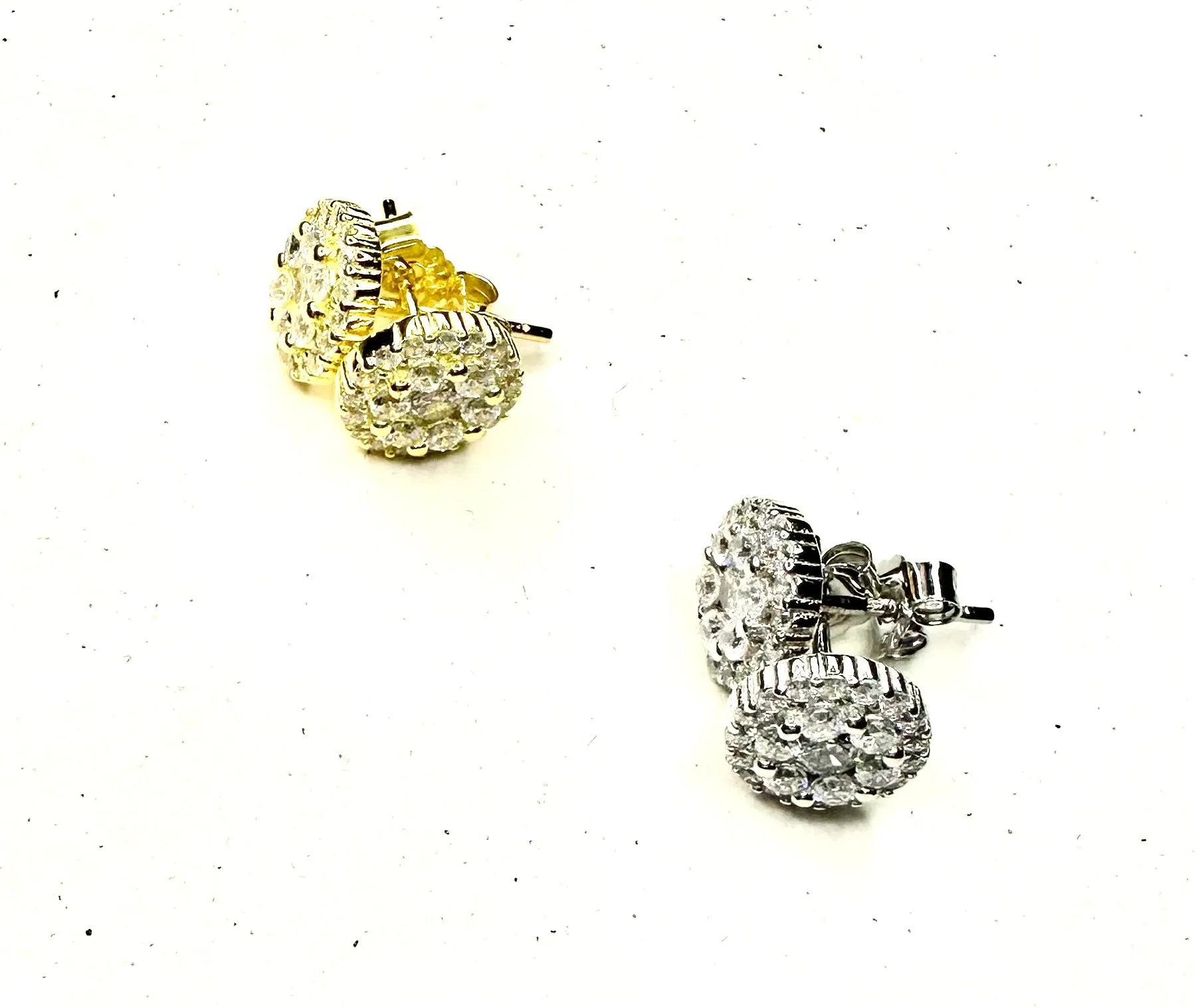 CZ Cluster Earrings