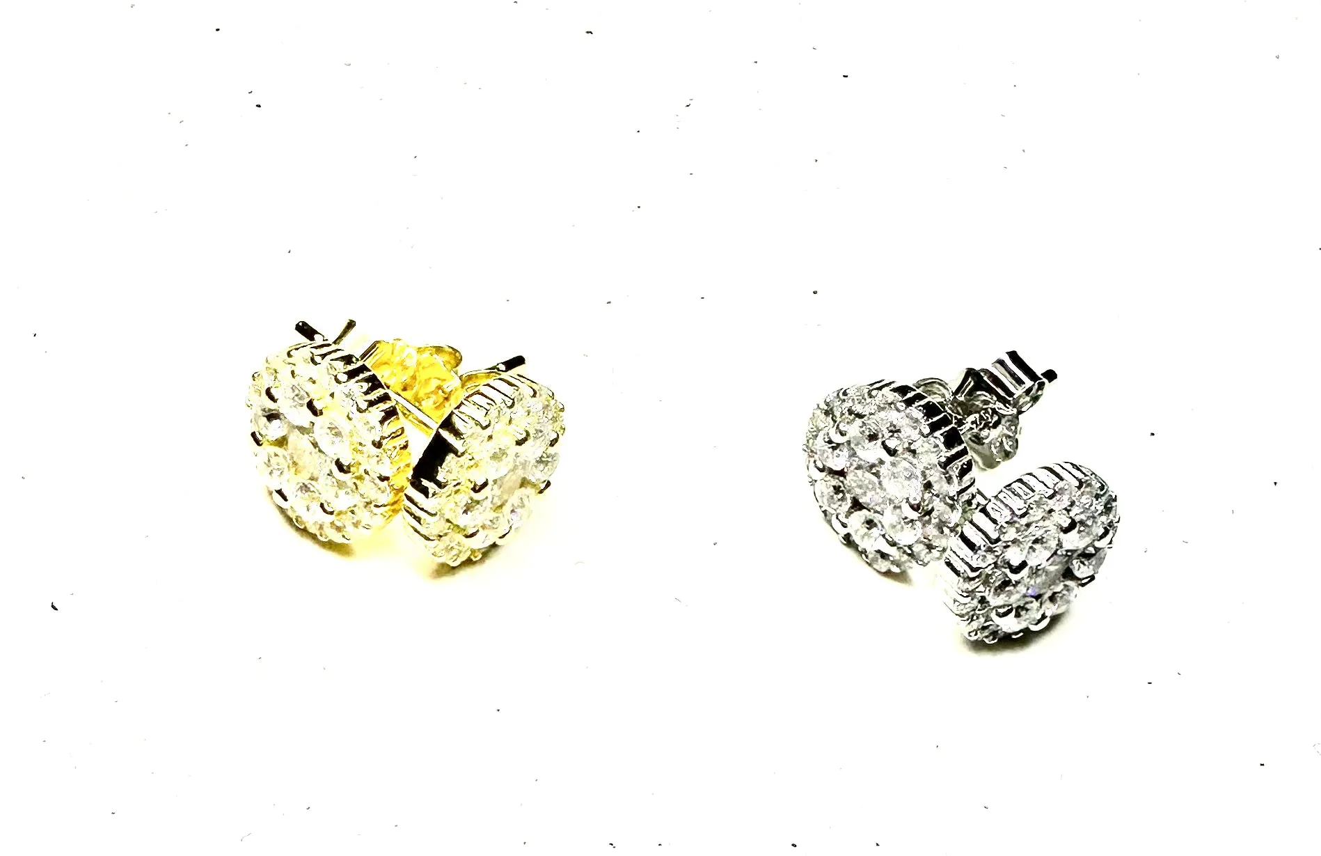 CZ Cluster Earrings