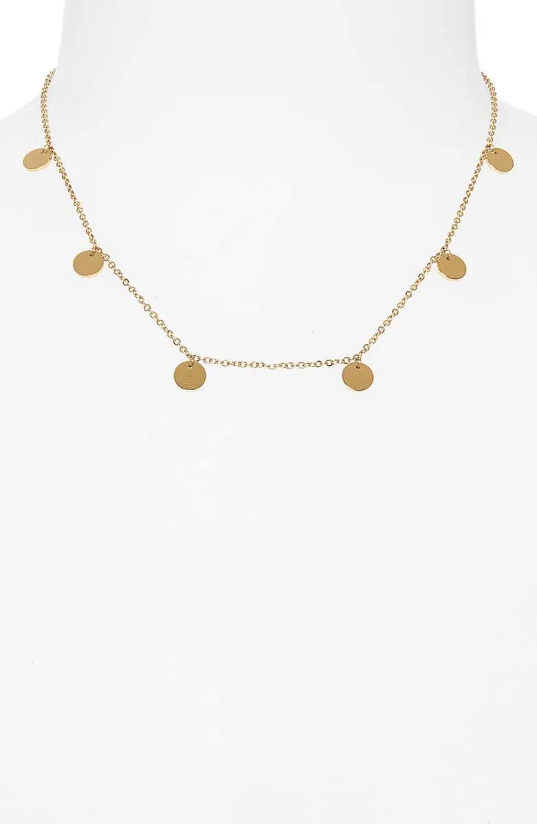 Delicate Coin Choker Necklace