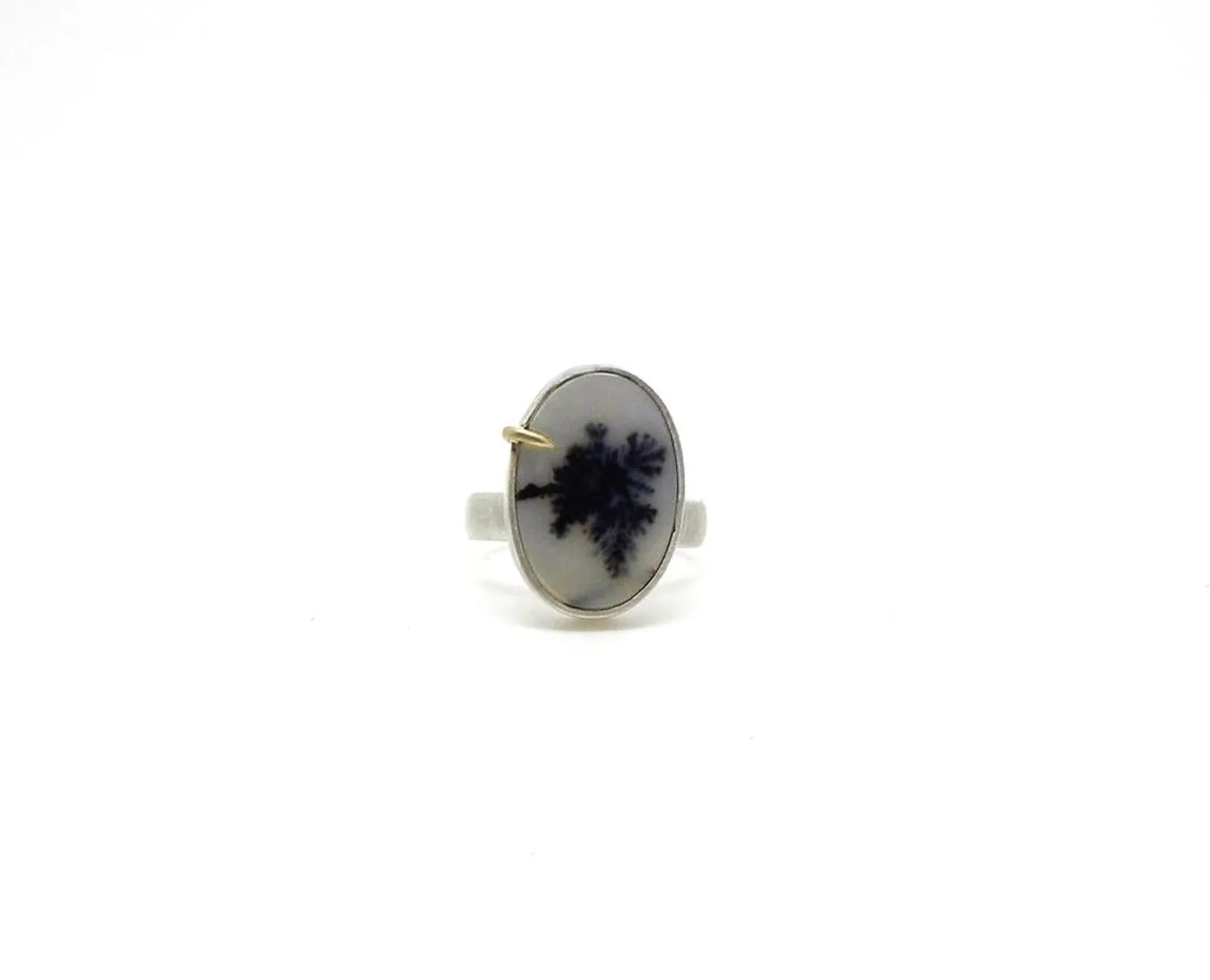 Dendritic Agate Vanity Ring