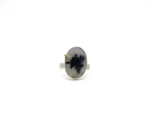 Dendritic Agate Vanity Ring