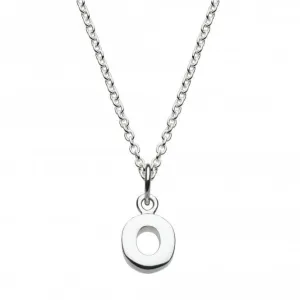 Dew Sterling Silver Dinky O Initial Pendant 9092HPO