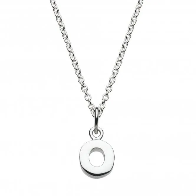 Dew Sterling Silver Dinky O Initial Pendant 9092HPO