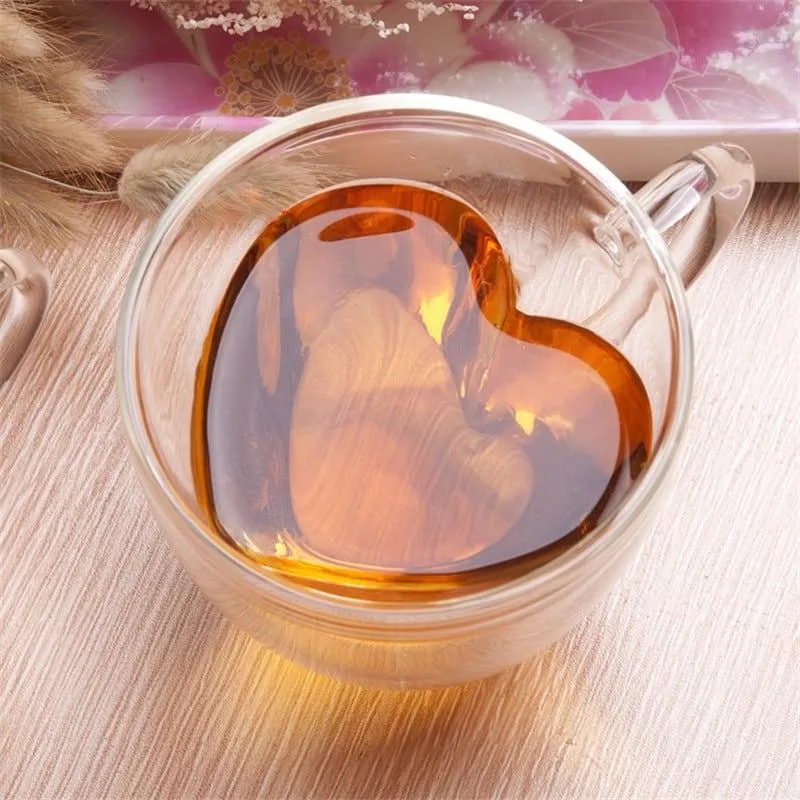 Double Heart Shaped Mug