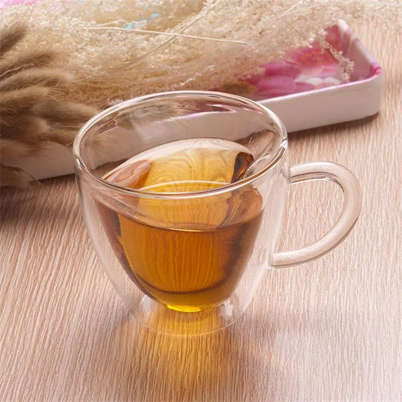 Double Heart Shaped Mug
