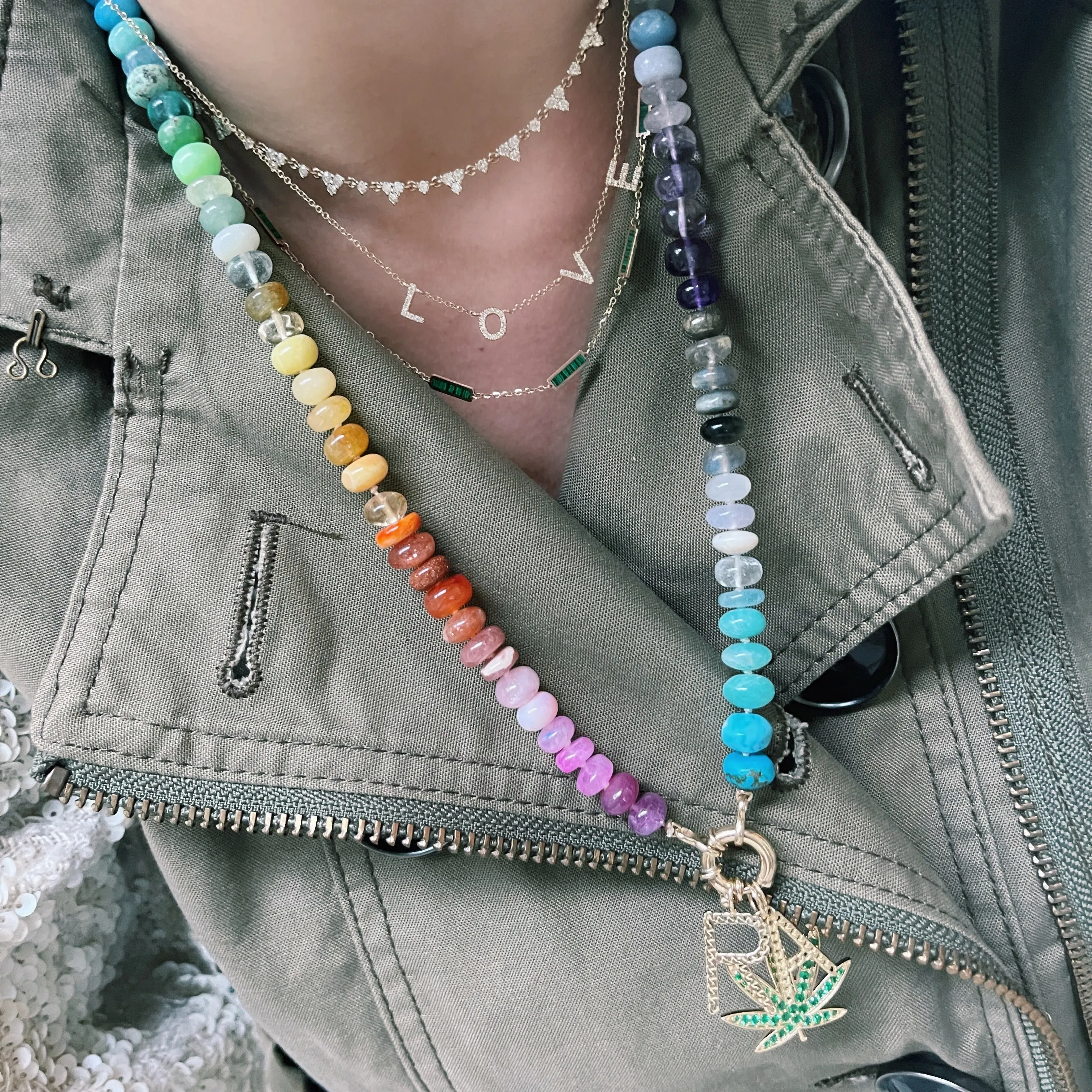 Full Sparkle Delicate Diamond Necklace