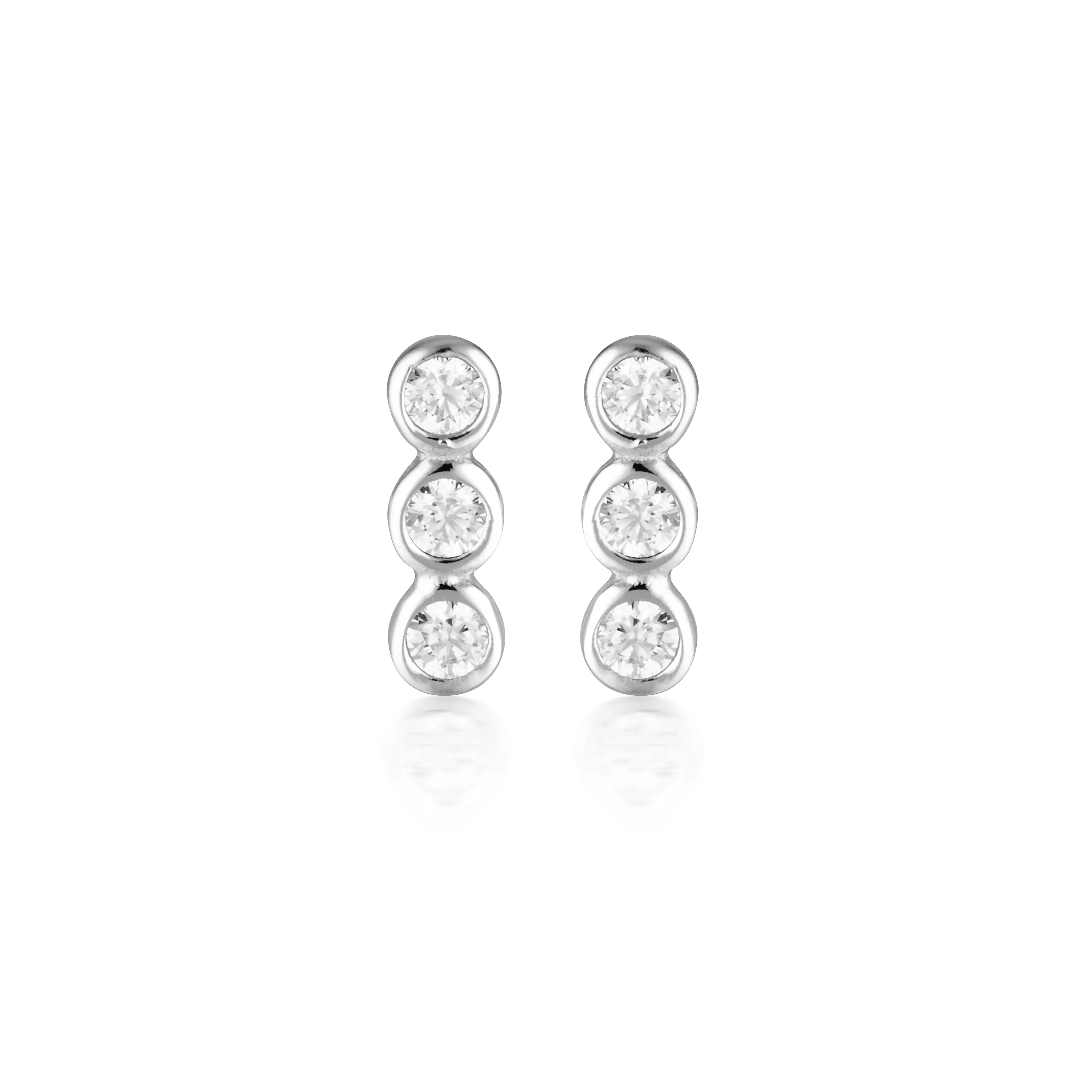 Georgini Silver Trio Stud Earring