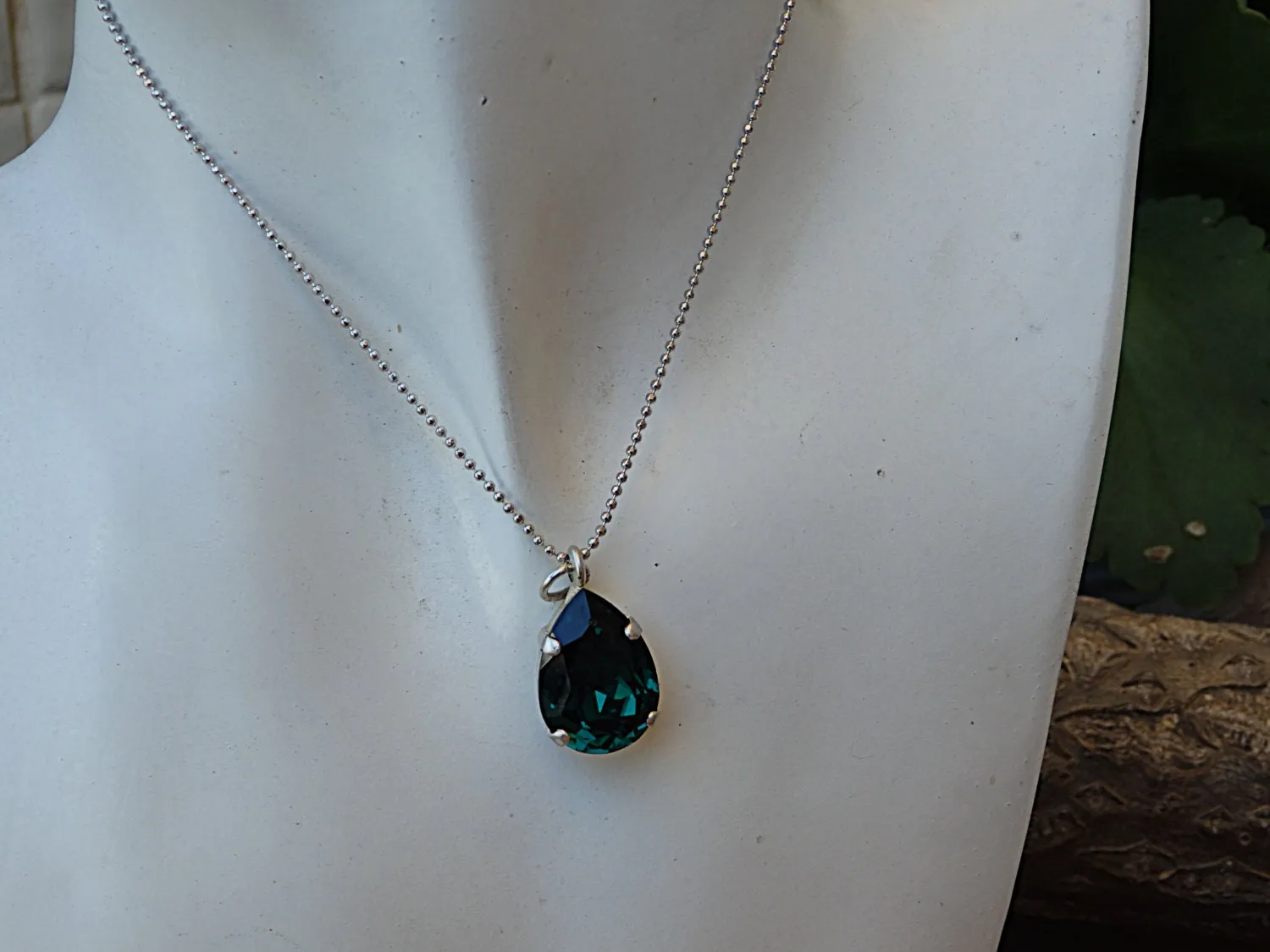 Green Emerald Drop Earrings
