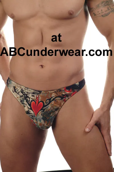 Heart-shaped Men's Thong Underwear