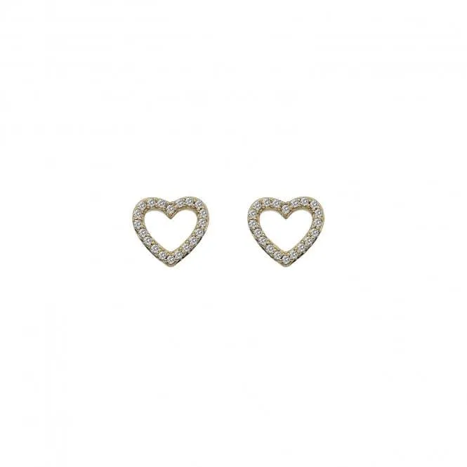 Hot Diamonds Ripple Yellow Gold Earrings GE129